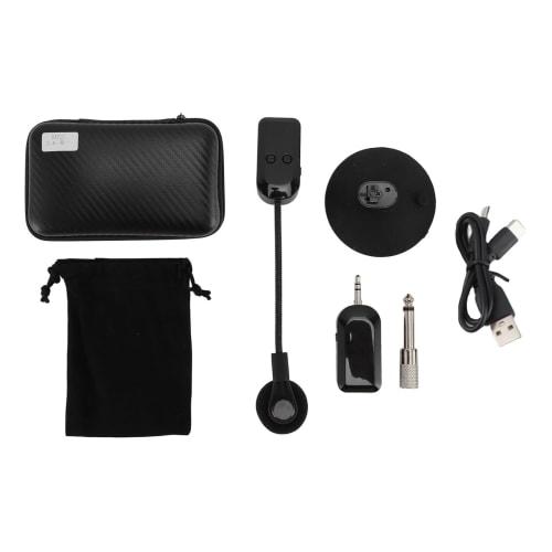 Jectse Flexible Wireless Instrument Microphone for Guitar and Accordion, 2.4g, Crystal-Clear Sound Quality for Concerts and Outdoor Use