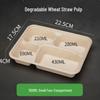 Mubaisen Eco-Friendly 4-Compartment Takeaway Food Containers
