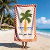 1pc Summer Vibes Beach Towel Bundle: Cute Capybara, Coastal Scenes, Retro & Fresh Print Beach Towels
