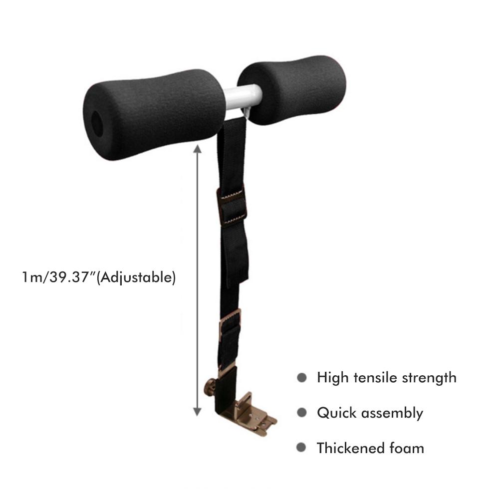 Hamstring Curl Strap Set Portable Adjustable Doorway Sit Up Exercise Training Assistant Abdominal
