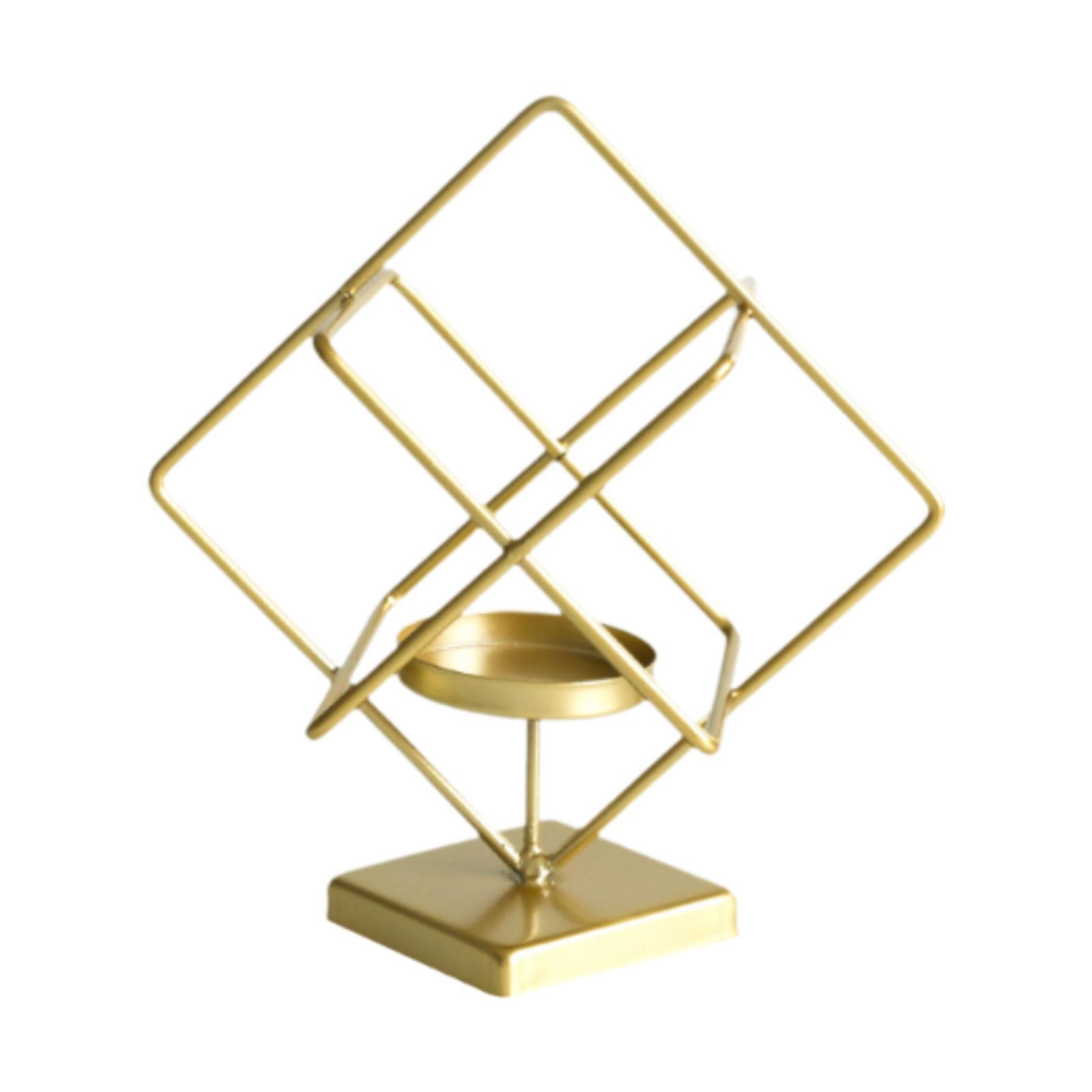 Candlestand Ornament Metal Tea Light Candle Stand Tealight Candle Holder for Birthday Desktop Dinning Wedding Decorating