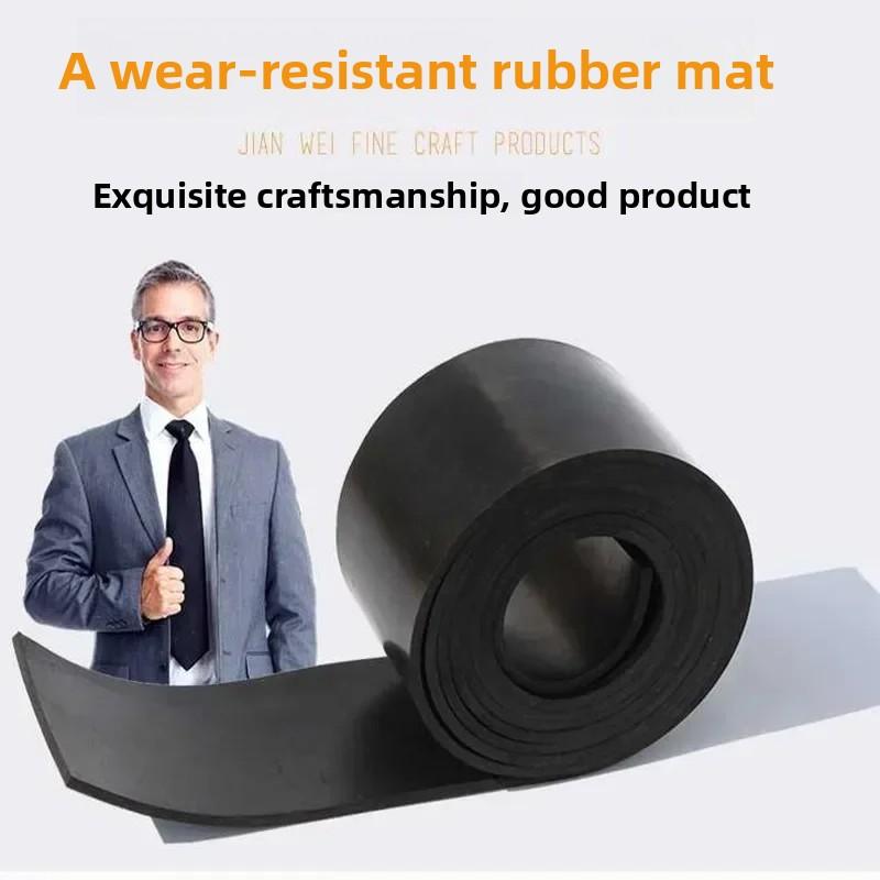 Custom NBR Nitrile Rubber Gasket Sheet - 500x500mm (1-4mm Thickness) | Acid, Oil & Alkali Resistant, Black (Industrial-Grade)