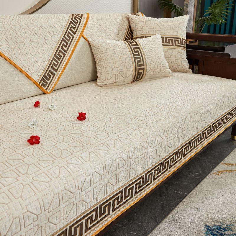 Chinese Style Solid Wood Sofa Cushion Rosewood Sofa Living Room Sofa Cover Sofa Cushion Four Seasons Universal Sofa Cover Towel