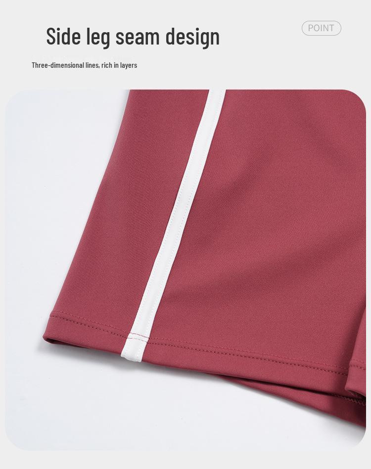 Eur-Am High Waist Butt Lifting Color Block Yoga Shorts