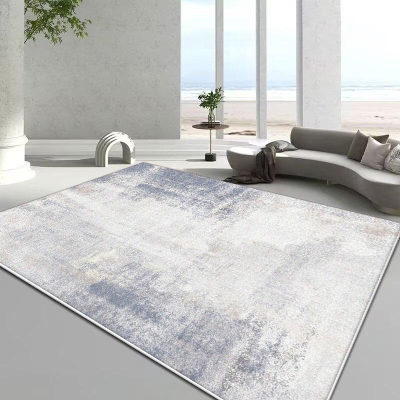 Modern Light Luxury Golden Carpet Living Room Abstract Decoration Large Area Non-slip Rugs Bedroom Cloakroom Washable Floor Mat