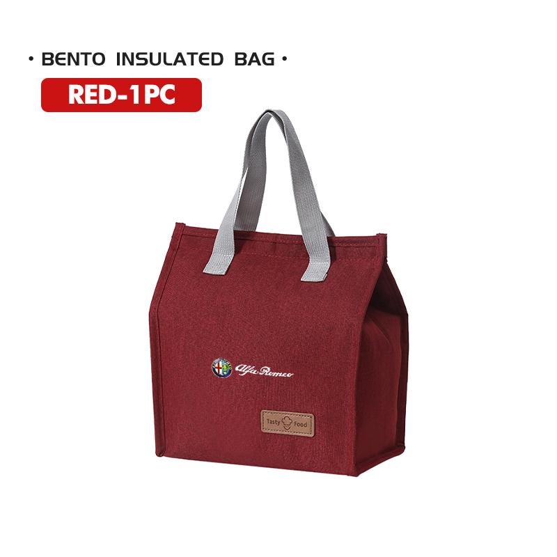 DYSA7 Insulated Lunch Bag Insulation Bento Pack Rice Bag Meal Pack For Alfa Romeo Giulia 147 Mito 156 159 166 GT Stelvio Brera Volante