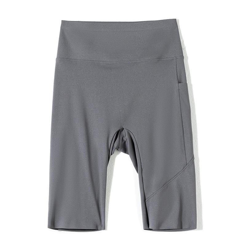 Five-point Side Pocket Shark Pants Summer Wear Ice Silk Barbie Pants Thin Summer Belly Lift Hip Outdoor Sports Cycling Yoga