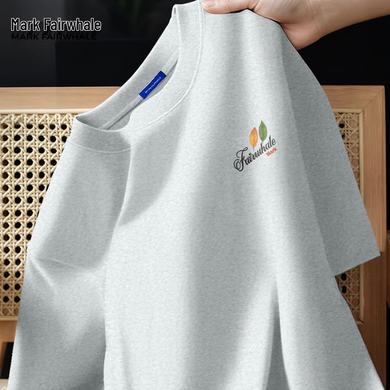 MARK FAIRWHALE Men's Loose Fit Cotton Short Sleeve T-Shirt