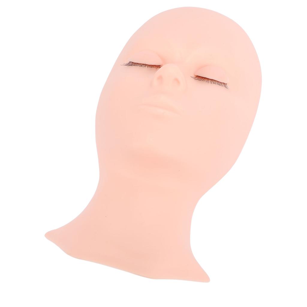 Lash Mannequin Head Silicone Replacement Eyelid Eyelash Practice Model Head Single Fold Eyelid