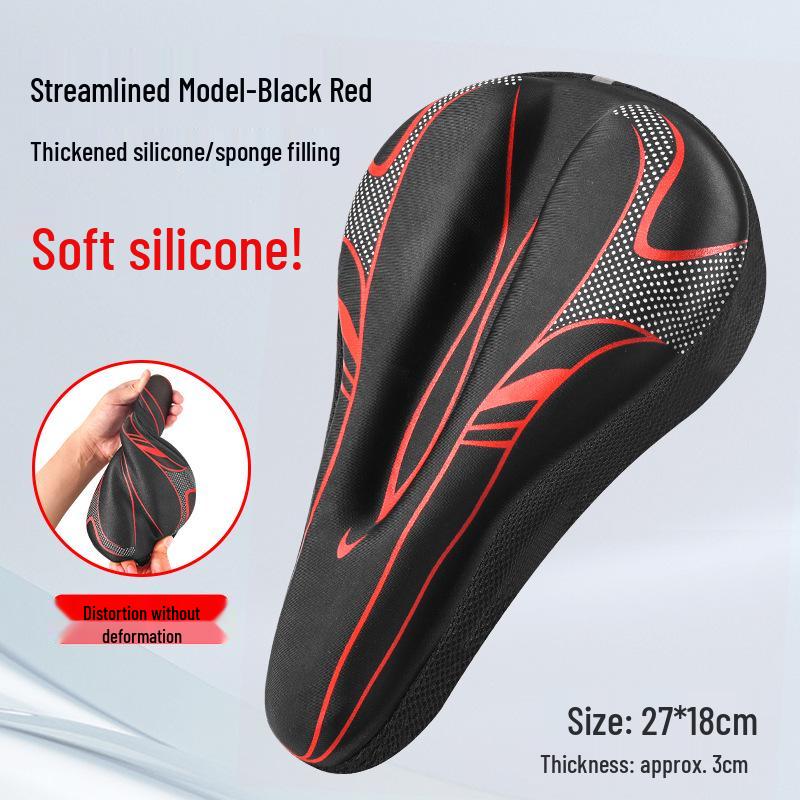 Thickened Silicone Seat Cover for Mountain and Folding Bikes