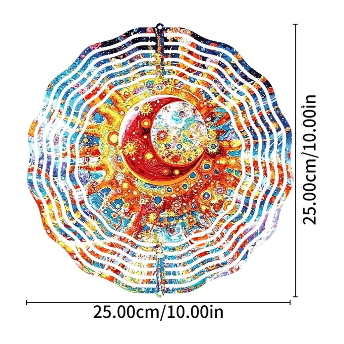 

3D Элегантный Металлический Ветряк Динамичная Скульптура для Внутреннего и Наружного Двора Садового Искусства Декорация на День Благодарения Не Требуется Электричество Наружный 01A