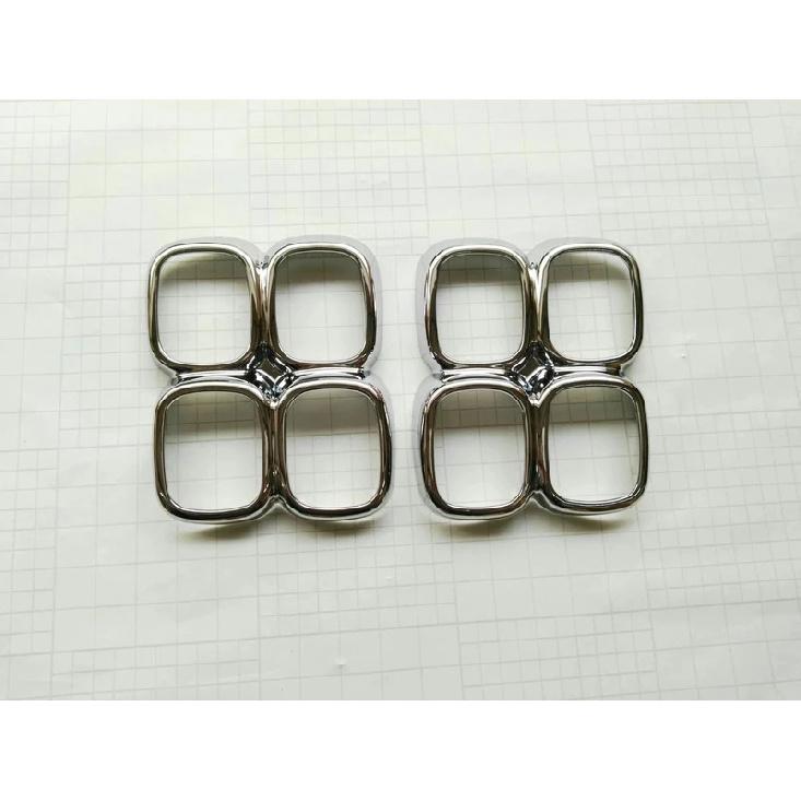 For Kia Sportage 4 QL 2016 2017 2018 ABS Front Foglight Cover Trims Rear Fog Light Lamp Frame Sticker Car Styling Accessories