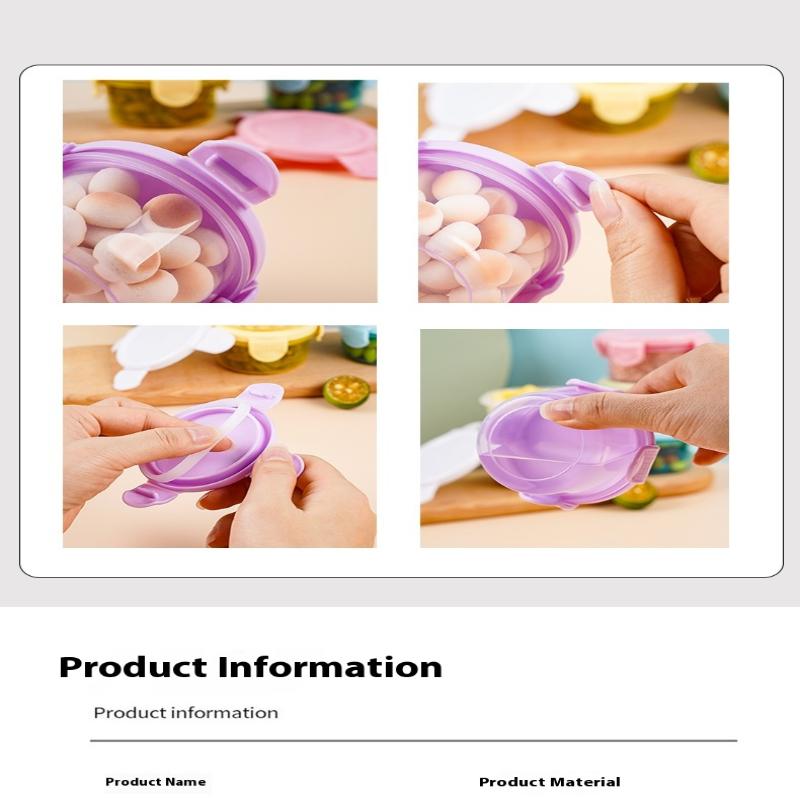 1/3/6Pcs Food Grade Mini Storage Box Baby Supplement Seasoning Sauce Packaging Storage Box Microwave