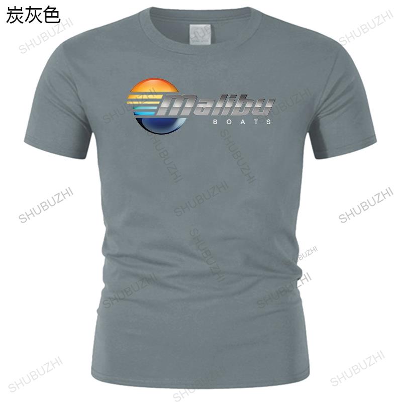 Koszulka Malibu Boats Czarna Szara Biała Męska Koszulka bawełniana shubuzhi Casualowa koszulka z dumą męska Unisex Modna koszulka