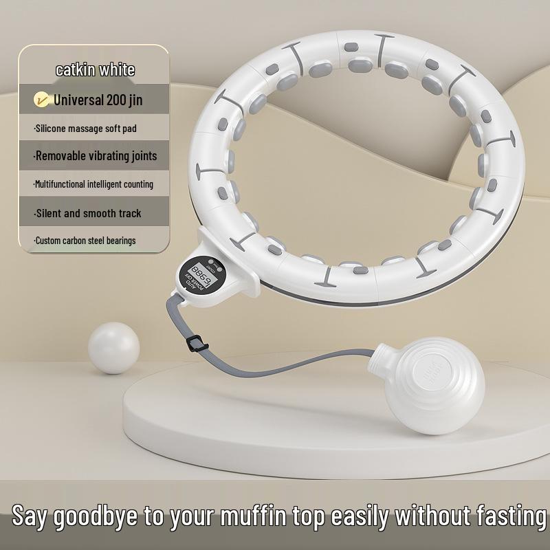 Weighted Hula Hoop for Slim Waist & Fat Burning - Adult Fitness Equipment