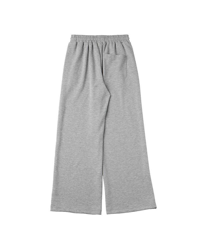 DANGLEDROP Dgdp Square Logo Wide Sweatpants_Melange Grey