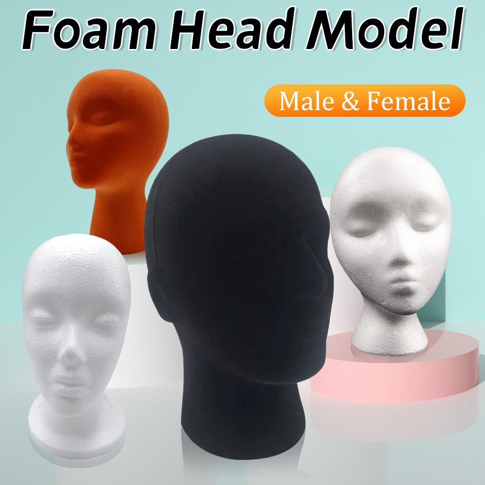 Foam Mannequin Head Model Hat Cap Wig Glasses Display Stand Rack Stable Base Shopping Mall Closet Holder Photography Prop
