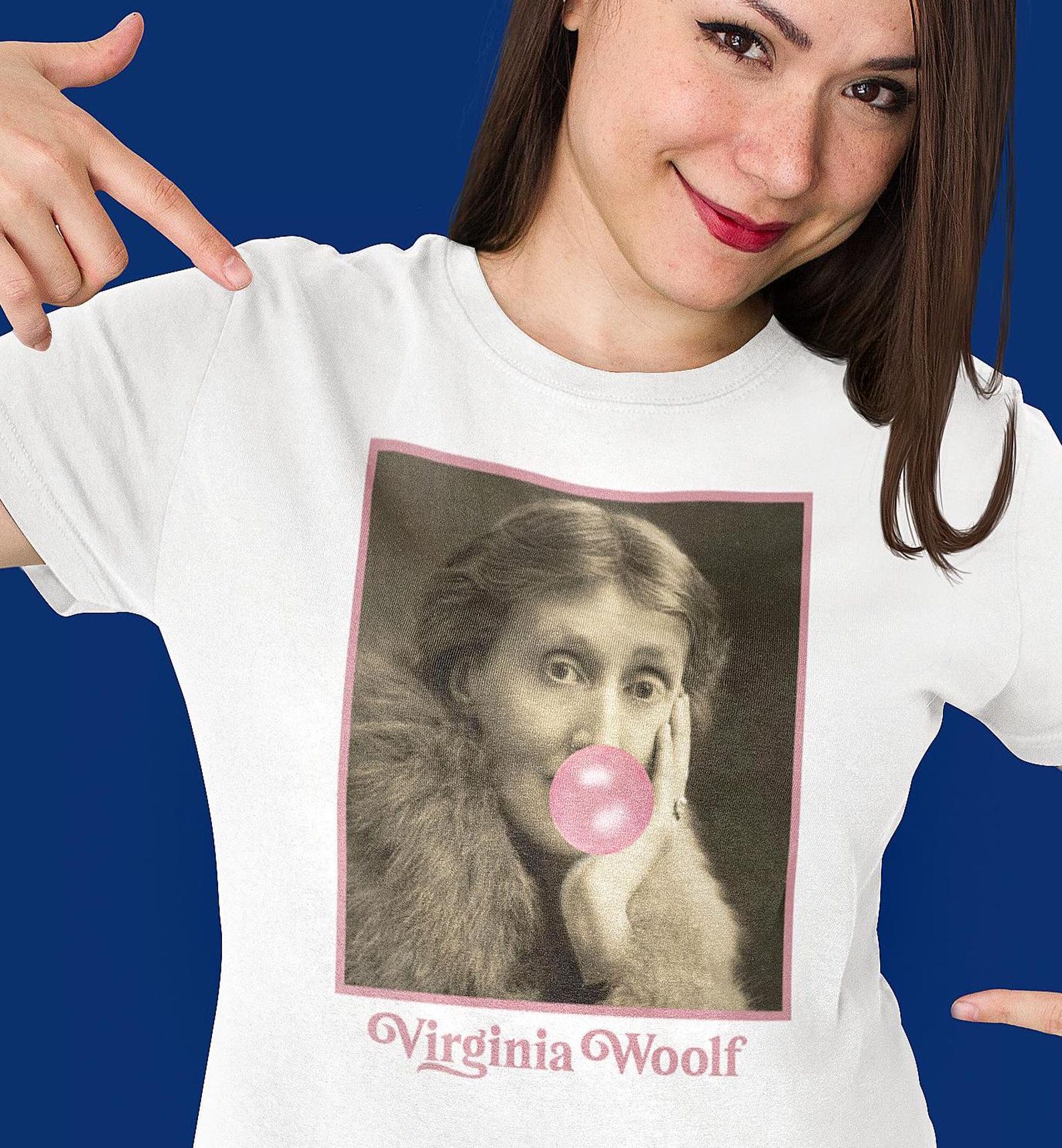 Virginia Woolf T-Shirt – Modernist Author, Feminist Literature Gift S