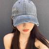 Spring And Summer American Retro Embroidery Side Letter Baseball Cap Men'S And Women'S Sunshade Personality Retro Versatile Cap