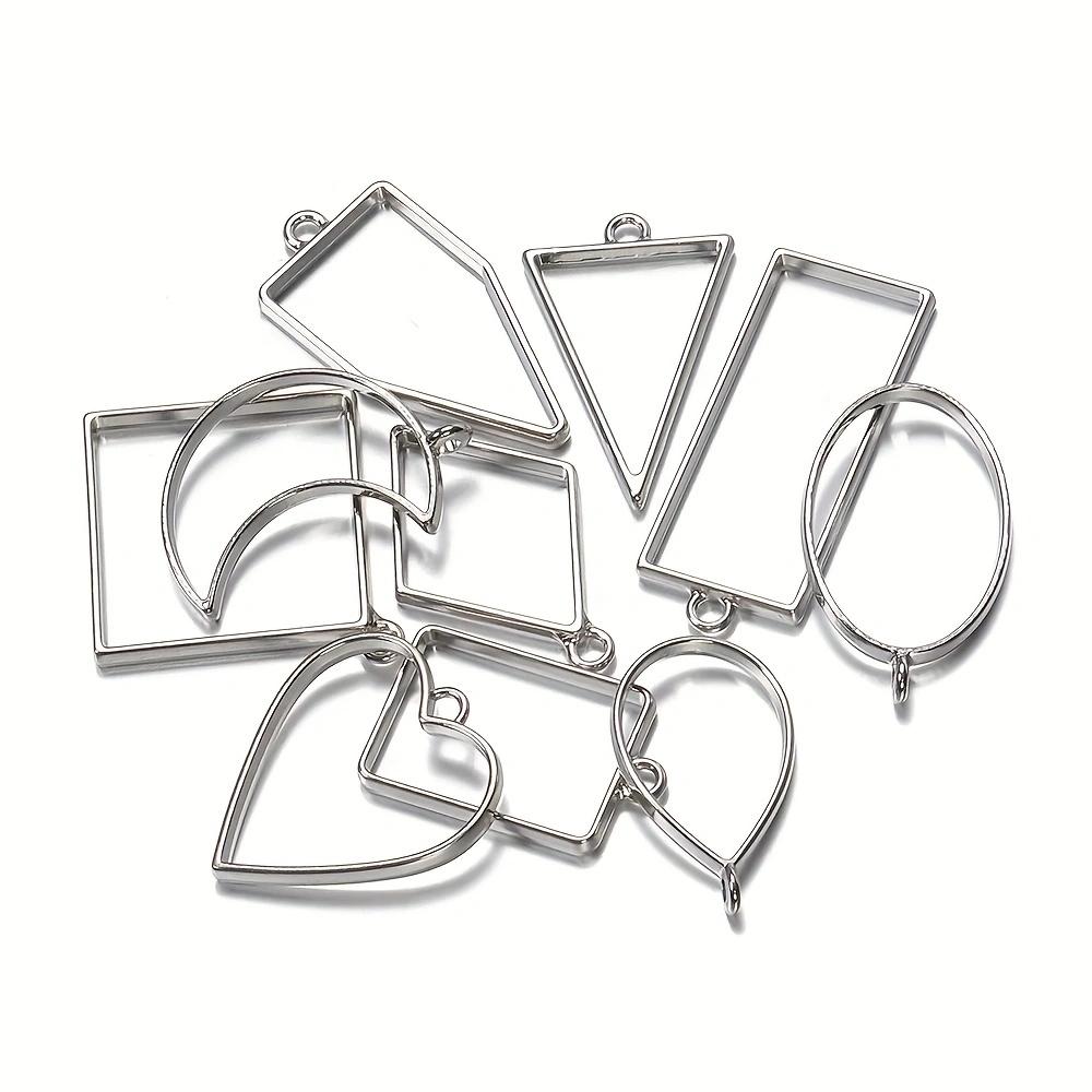 91PCS/Set Dropper Necklace Mold Set UV Epoxy Resin Molds For DIY Jewelry Making Findings Round Pendants