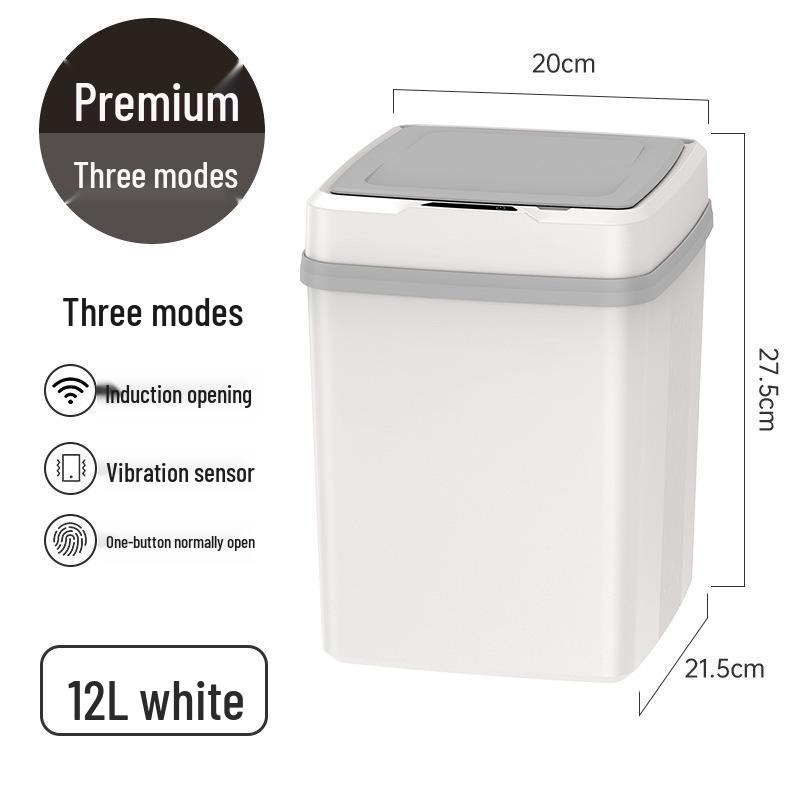 2025 Smart Induction Trash Can: Automatic, Hygienic, Light Luxury Design for Home