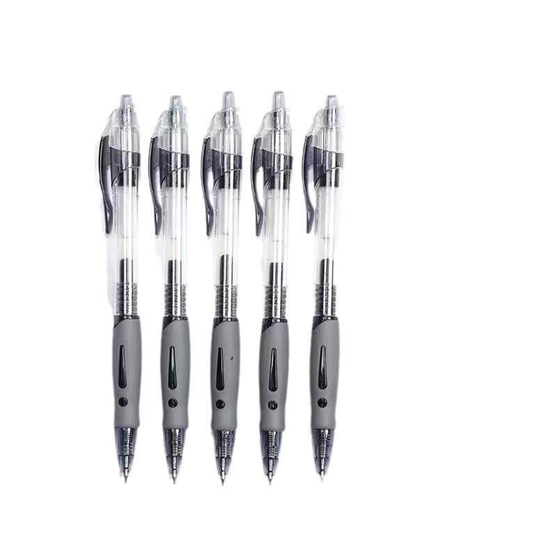 Black/Red GP1008 Ballpoint Pen for Students and Offices - Refillable, Press-Action Design for Writing and Signing