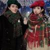 Thicken Plaid Scarf Cashmere Shawl Tassel Shawl Simple Warm Scarf  Couple