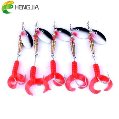 5 teile/los HENGJIA Angeln Löffel Köder Boot Spinner Löffel mit Maden