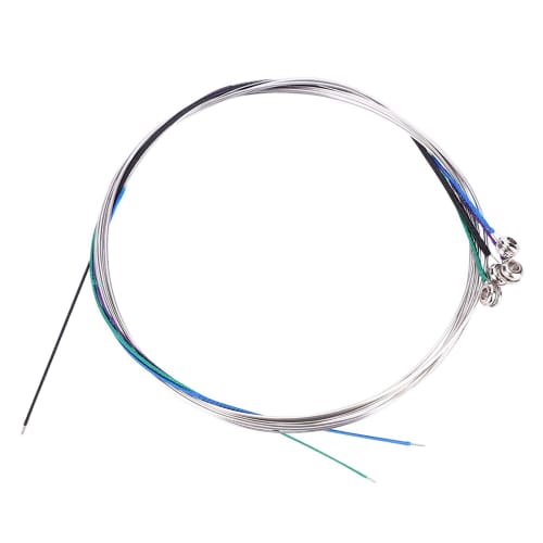 4/4 Violin String Set, Steel Strings E-A-D-G (1st-4th), Full Size, 22 Inches (approx. 56cm), Steel Core, Silver Wound, 010, 014, 020, 029 (010-029)