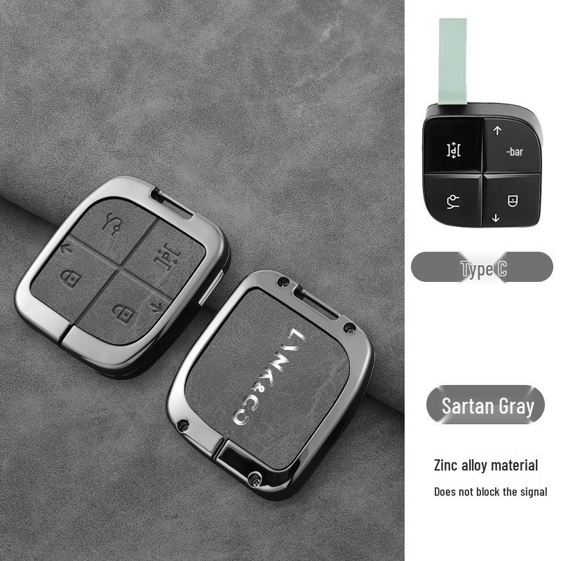 Lynk & Co 03 Schlüsselhülle für Advanced Hatchback mit Herren-Emp-Tasche, Schale und Schnalle