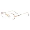 4PCS Diamond Reading Glasses Women's Frameless Glasses Anti Blue LIght Reading Eyeglasses Fashion With Grade +100 To +400