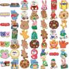 School Supplies Animal Cat Stickers Waterproof Stickers Decorative Sticker Korean Bear Stickers