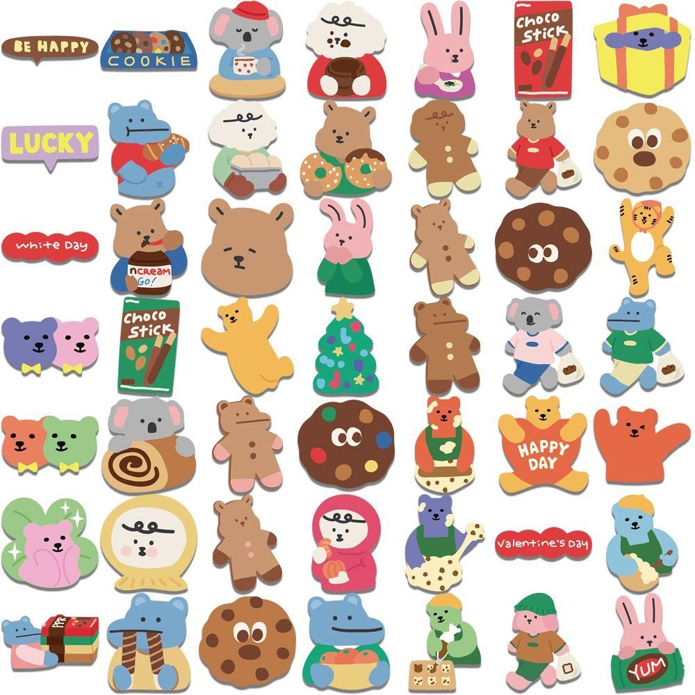 School Supplies Animal Cat Stickers Waterproof Stickers Decorative Sticker Korean Bear Stickers