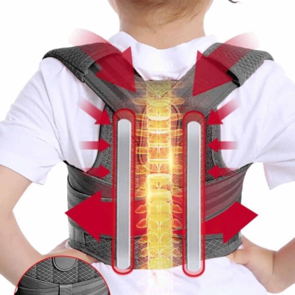 

Adjustable Back Posture Corrector Full Back Upper Back Brace Back Straightener Beauty L чёрный