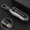 Leather Car Smart Remote Key Cover Case Keychain Protector For Porsche 911 718 Panamera Macan Cayenne Boxster Cayman Keychain TQ3