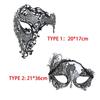 Schwarz Gold Totenkopf Metallmaske Halloween Strass Halbgesicht Venezianische Maskerade Männer Weiß Frauen Totenkopf Partymaske