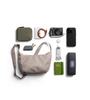 Bellroy Laneway Crescent Mini Umhängetasche für den Alltag Innen und Außen Verstellbar Erstaunliche Speicherkapazität Fawn Tasche, 2,5 L Fassungsvermögen, Verwendung,