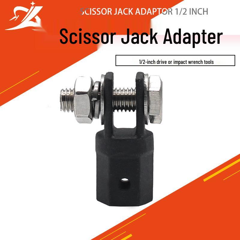Half-Inch Scissor Jack Adapter for Drive or Impact Wrench Tools