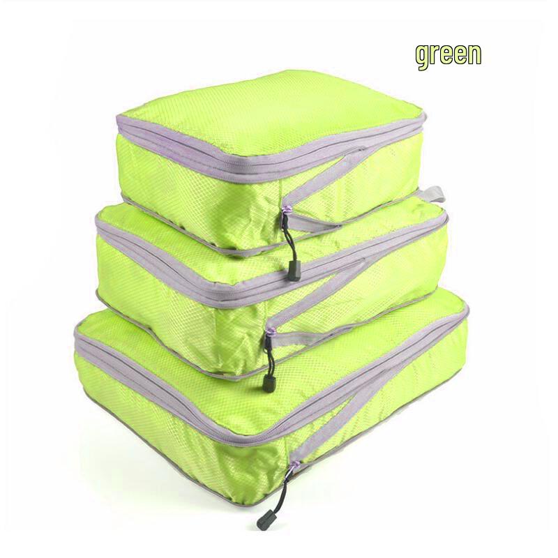 Popular Travel Storage Bag Set: 3-Piece Waterproof, Compressible Clothes Organizers