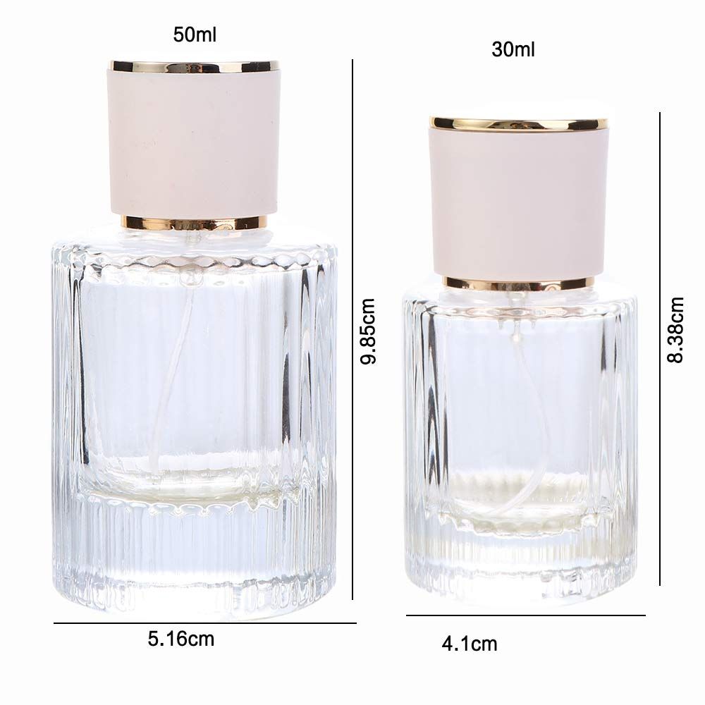 Glass 30ml 50ml Sample bottle Travel Cosmetics Outdoor Refillable Vials Spray Bottle Atomizer Mini Mist Bottle