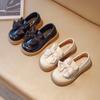 Vår och höst Nya flickläderskor Koreansk version Girl Baby Bow Princess Shoes Little Girl Mary Jane Singelskor