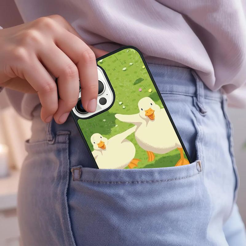 Cartoon Cute Goose Game Phone Case For iPhone 17 Air 15 16e 14 13 Pro Max Coque 12 11 Pro Max PLUS cover
