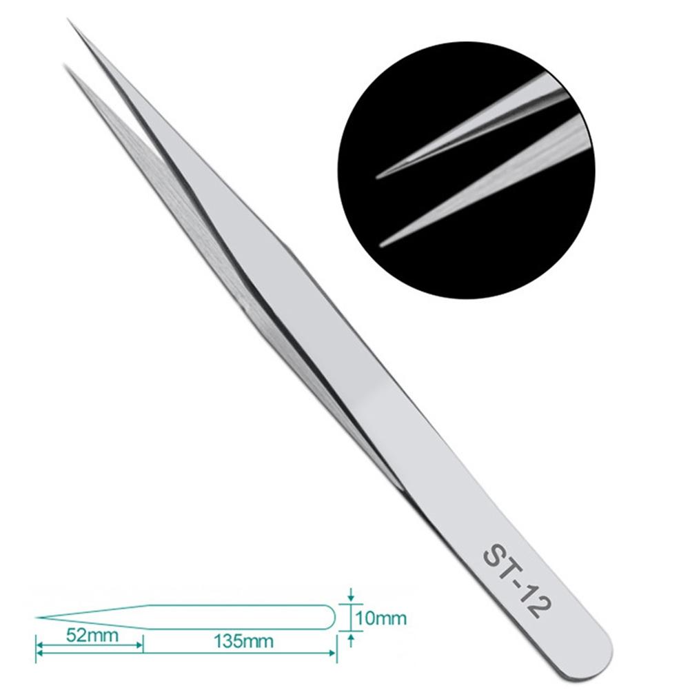 Anti Magnetic Steel Tweezers for Precision Electronic Components Maintenance
