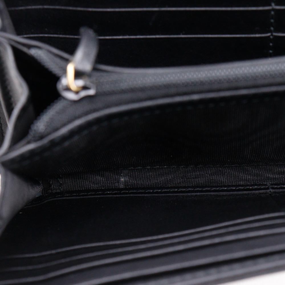 GUCCI GG Marmont Purse 443436 black Calfskin Women Used