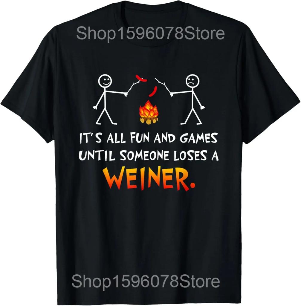 Funny Camper Hiking Nature This Is My Camping T Shirts Men Cotton Humor Streetwear Tee Shirt Short Sleeve Unisex Loose Clothing