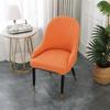 European Leather Dining Chair Cover with Curved Backrest, Thickened Universal Design for Household Chairs and Stools