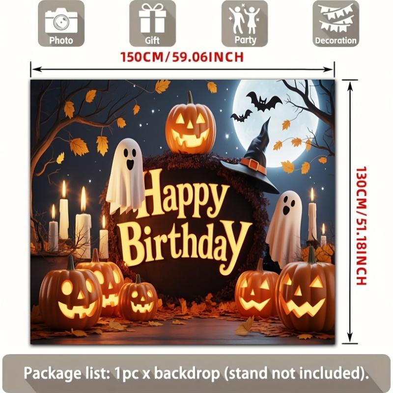 A 2D flat banner with a single-panel design featuring "Happy Birthday" andzyc
