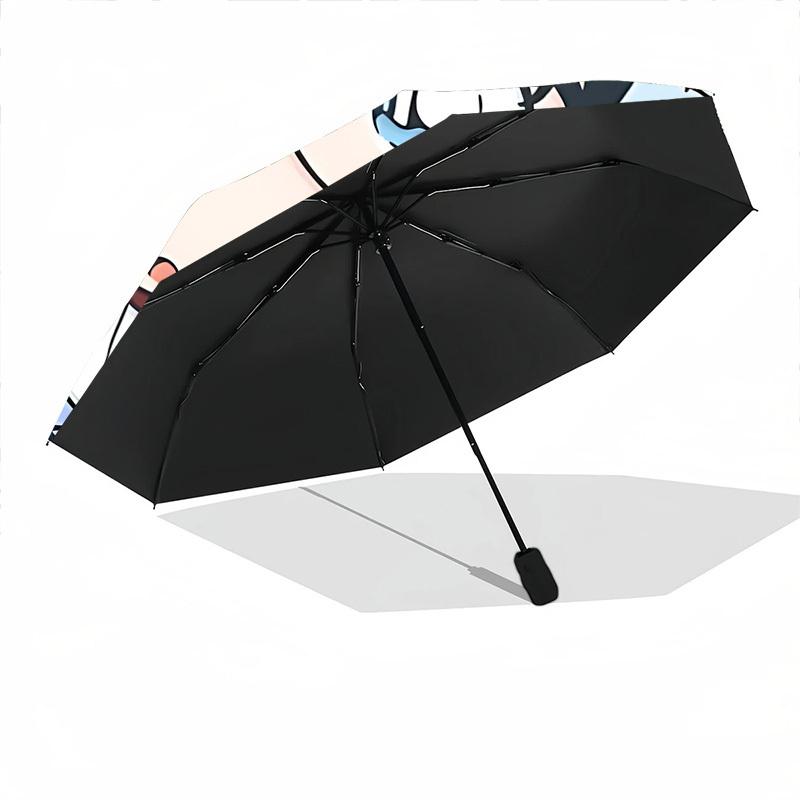 1PC Detective Conan Automatic Folding Umbrella, Sturdy And Durable Automatic Folding Umbrella with 8 Ribs, a0911006
