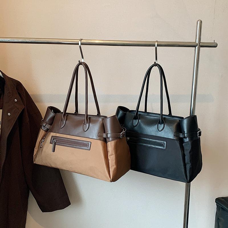 Bolso vintage de gran capacidad para mujer, nuevo bolso de hombro informal para ir al trabajo, bolso de mano portátil de moda