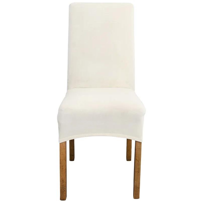 XL Size Chair Cover Big Size Velvet Fox Fabric Long Back Europe Style Seat Chair Covers for Restaurant Hotel Party Banquet